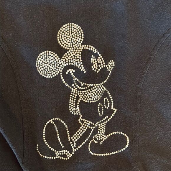 Disney Parks Black Moto Women's Jacket with Mickey Mouse size Medium - Picture 10 of 10